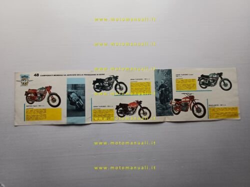 MV AGUSTA Produzione modelli 1966 depliant ITALIANO originale