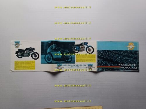 MV AGUSTA Produzione modelli 1968 depliant ITALIANO originale