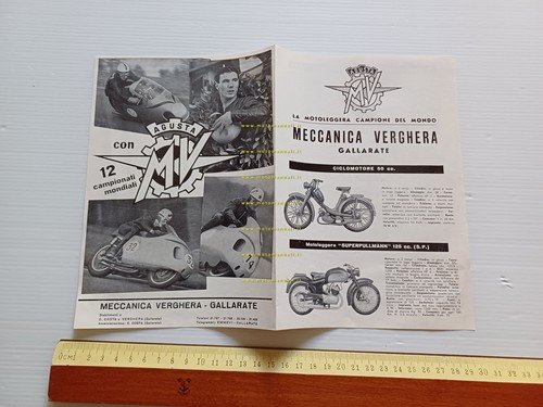 MV Agusta produzione modelli 48 125 150 175 250 1957 …