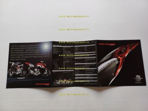 MV Agusta Rivale 800 2014 depliant originale ITALIANO