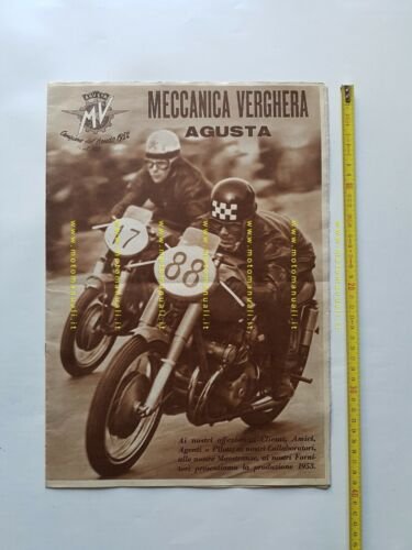 MV Agusta Rivista Ufficiale salone Milano 1953 originale no depliant …