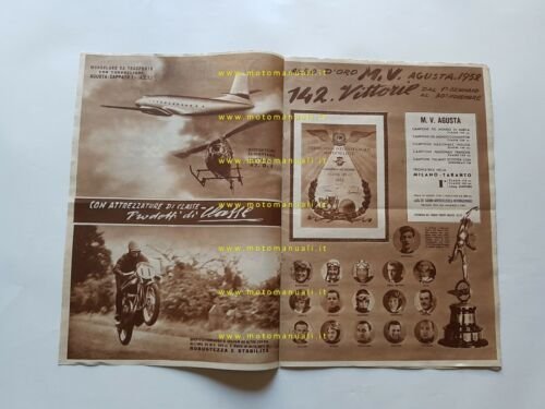 MV Agusta Rivista Ufficiale salone Milano 1953 originale no depliant …