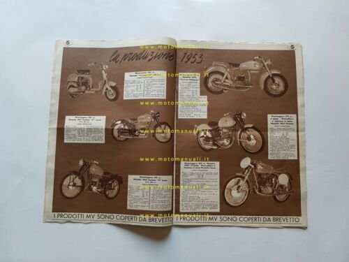 MV Agusta Rivista Ufficiale salone Milano 1953 originale no depliant …