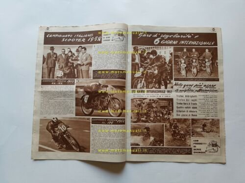 MV Agusta Rivista Ufficiale salone Milano 1953 originale no depliant …