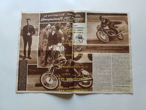 MV Agusta Rivista Ufficiale salone Milano 1953 originale no depliant …