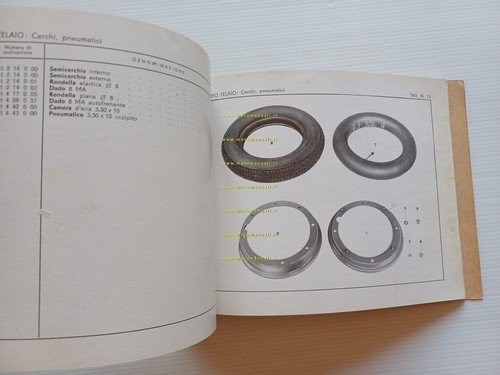 MV AGUSTA Scooter Chicco 155 1961 catalogo ricambi ORIGINALE parts …