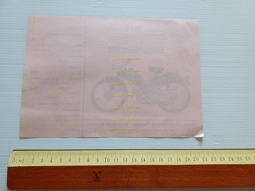 MVB 50 Berna Turismo motore Demm depliant italiano originale