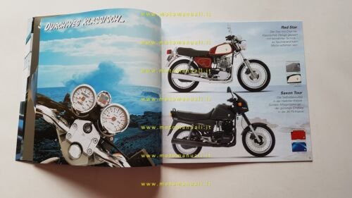 MZ produzione modelli 1996 Skorpion Saxon Red Star depliant originale