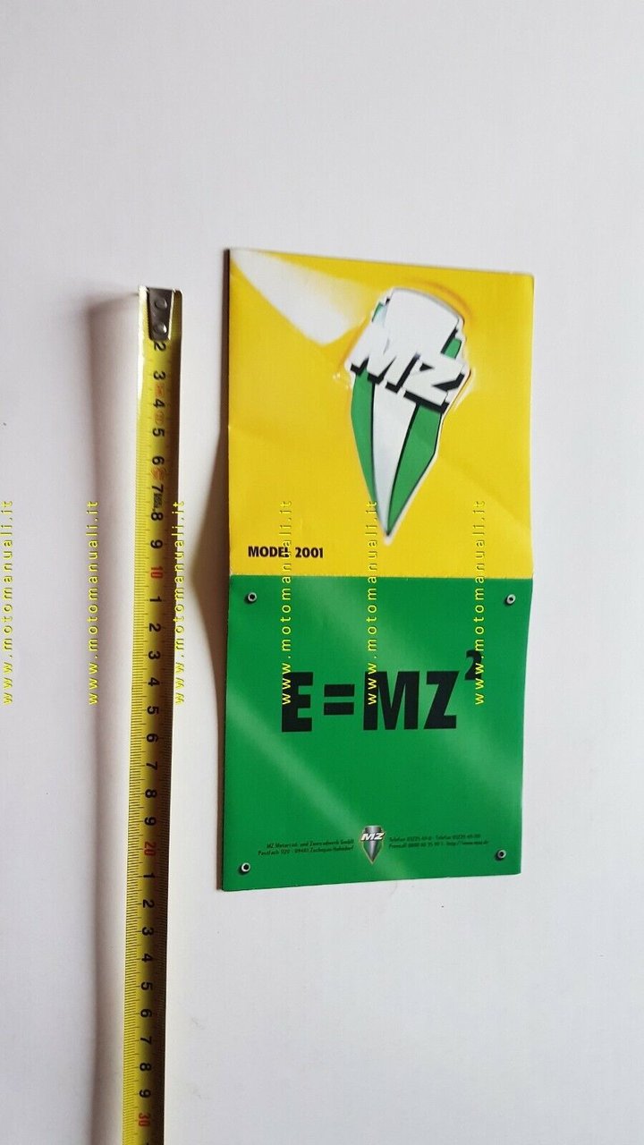 MZ produzione moto modelli 1991 depliant originale moto INGLESE brochure