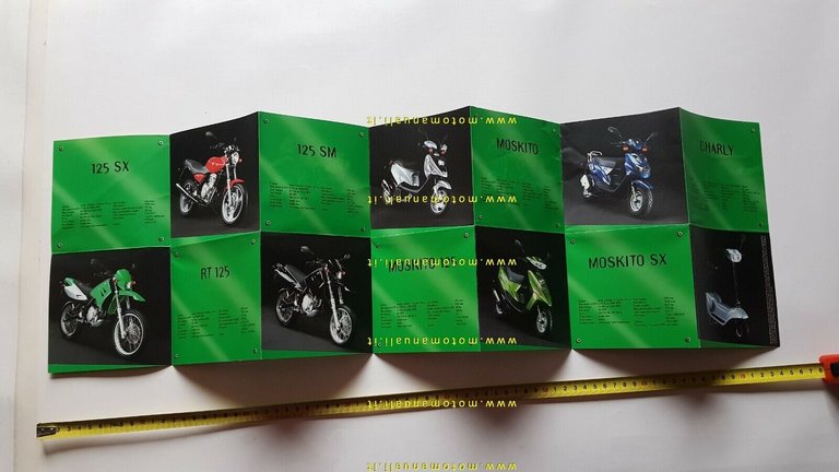 MZ produzione moto modelli 1991 depliant originale moto INGLESE brochure
