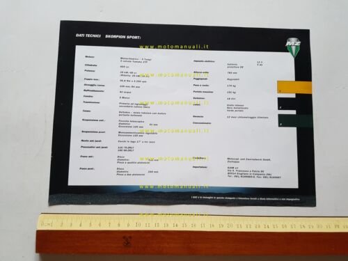 MZ Yamaha Scorpion Sport 660 1996 depliant originale italiano