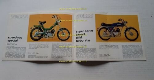 Negrini 50 catalogo produzione ciclomotori 1974-75 depliant originale
