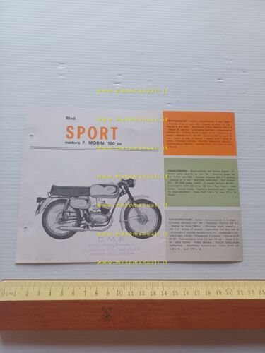 Negrini 50 Sport - Cross Fuoristrada 1968 depliant italiano originale