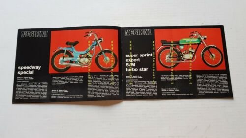 Negrini catalogo produzione modelli 50 125 1973 depliant originale brochure