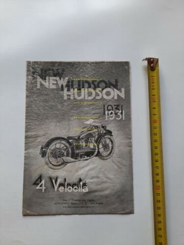 New Hudson catalogo moto modelli 1931 depliant ITALIANO originale brochure