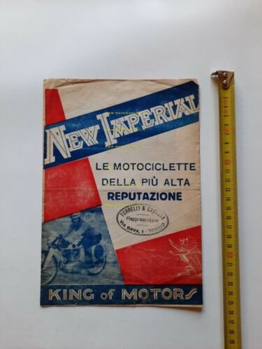 New Imperial catalogo moto modelli 1934 depliant ITALIANO originale brochure