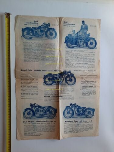 New Imperial catalogo moto modelli 1934 depliant ITALIANO originale brochure
