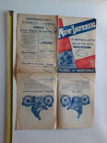 New Imperial catalogo moto modelli 1934 depliant ITALIANO originale brochure