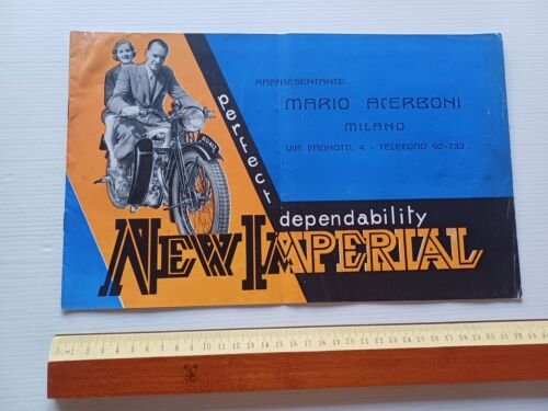 New Imperial produzione modelli 1934 depliant originale inglese anteguerra