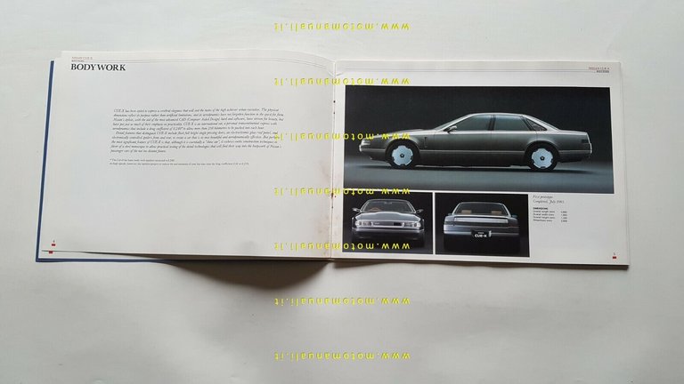 Nissan CUE-X prototipo 1985 opuscolo cartella stampa originale INGLESE press …