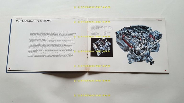 Nissan CUE-X prototipo 1985 opuscolo cartella stampa originale INGLESE press …