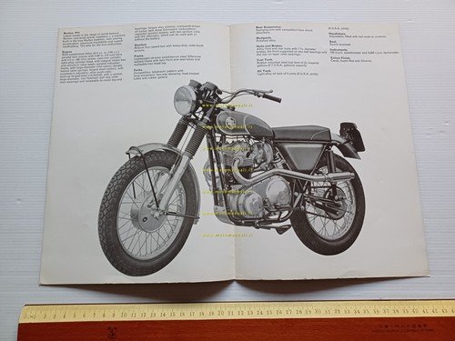 Norton 750 P11 1967 depliant INGLESE originale