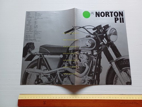 Norton 750 P11 1967 depliant INGLESE originale