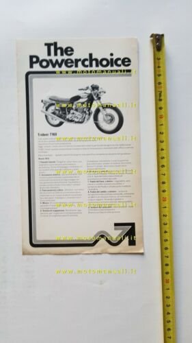 Norton 850 Commando - Triumph Trident 750 T160 depliant ITALIANO …