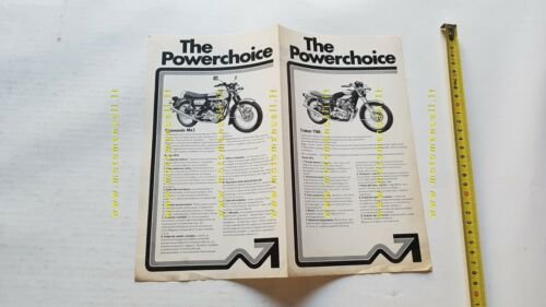 Norton 850 Commando - Triumph Trident 750 T160 depliant ITALIANO …