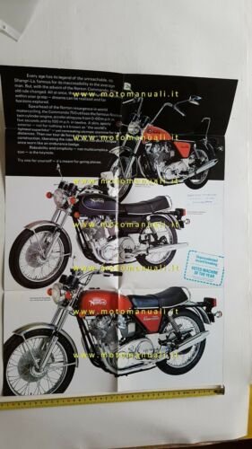 Norton COMMANDO 750 1973 depliant originale inglese moto brochure