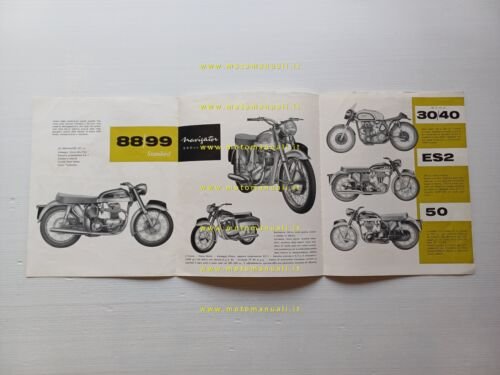 Norton produzione modelli anni 60 depliant ITALIANO originale