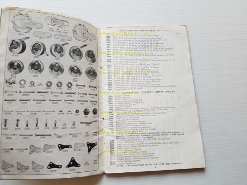 Norton tutti modelli 1926 catalogo ricambi originale