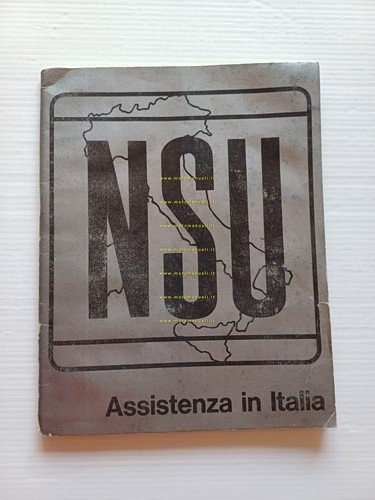 NSU elenco 1970 officine assistenza autorizzate Italia