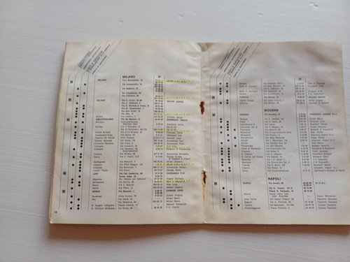 NSU elenco 1970 officine assistenza autorizzate Italia