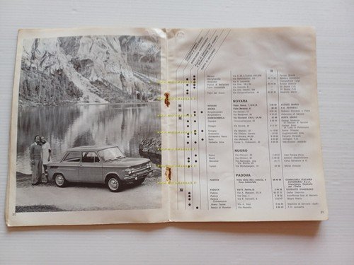 NSU elenco 1970 officine assistenza autorizzate Italia