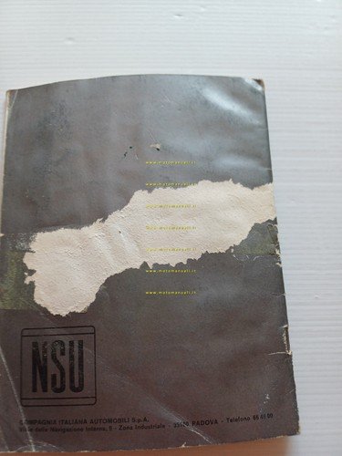 NSU elenco 1970 officine assistenza autorizzate Italia
