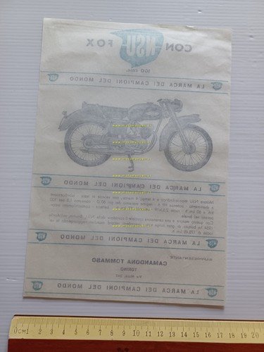 NSU Fox 100 anni 50 depliant originale italiano
