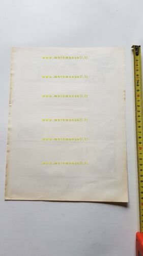 NSU Fox 125 1949 Depliant italiano originale moto Brochure
