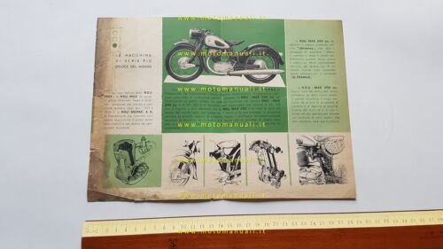 NSU Max 250 1955 depliant originale italiano
