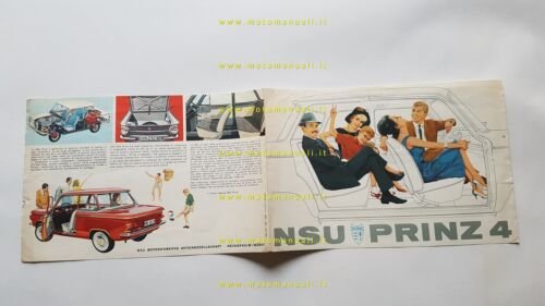 NSU Prinz 4 depliant originale italiano