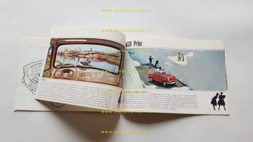 NSU Prinz III 1960 depliant originale italiano auto