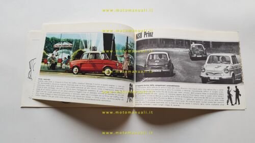 NSU Prinz III 1960 depliant originale italiano auto