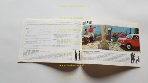NSU Prinz III 1960 depliant originale italiano auto
