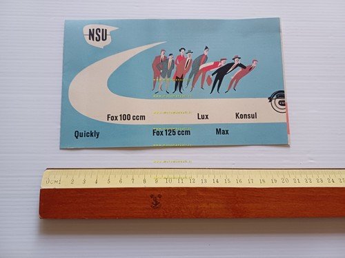 NSU Quickly 50 -Fox 100-125 -Lux 200 -Max 250 -Konsul …