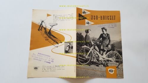 NSU Quickly 50 depliant italiano originale
