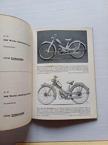 NSU rivista aziendale 1953 originale TEDESCO