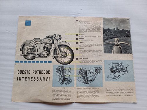 NSU Super Fox 125 1955 depliant originale italiano