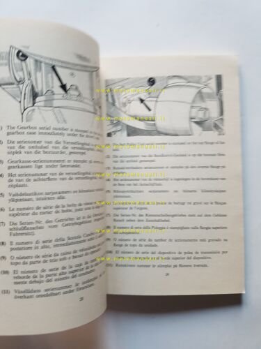 Nuffield trattore Graphoref 2 catalogo ricambi italiano originale