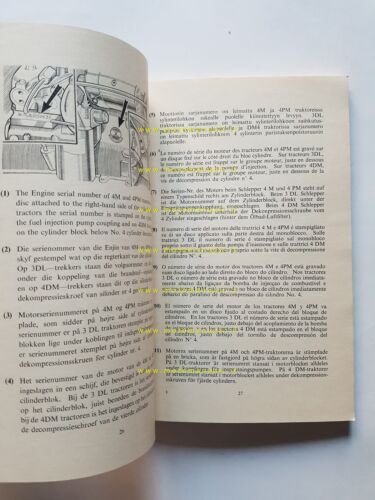 Nuffield trattore Graphoref 2 catalogo ricambi italiano originale