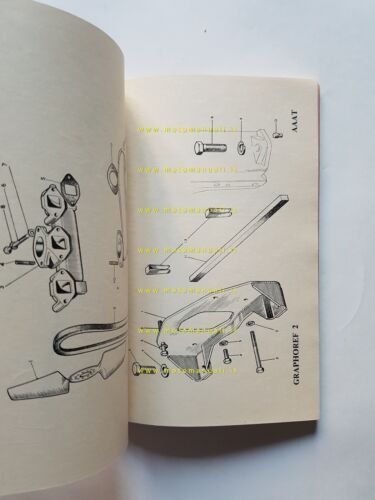 Nuffield trattore Graphoref 2 catalogo ricambi italiano originale